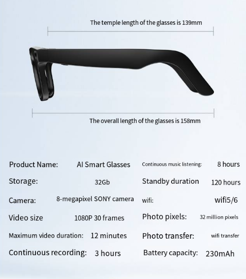 AI Vision Smart Specs