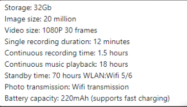 AI Vision Smart Specs